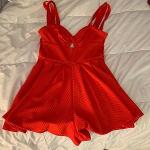 Red romper!